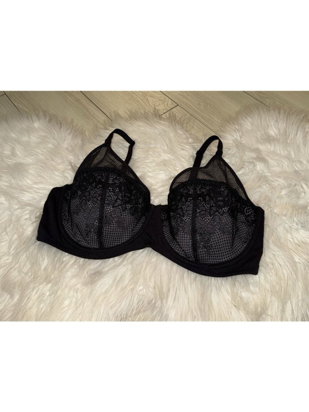 Maidenform Self Expressions SE9502 Lightly Lined Lace Bra UW Womens 40DD Black
